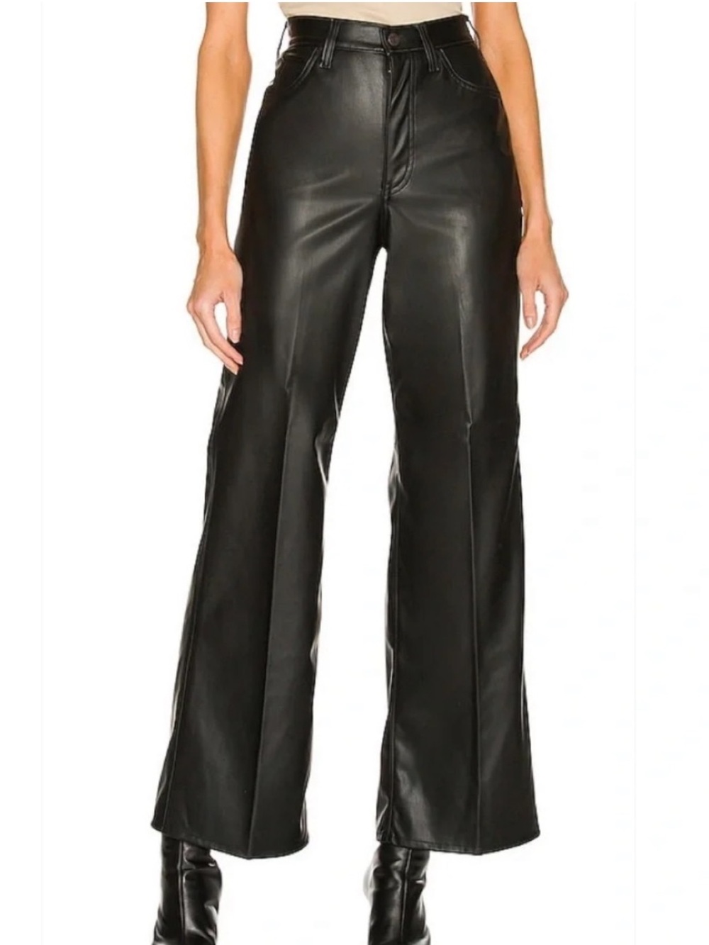 Levi’s 70s High Flare Faux Leather Jeans